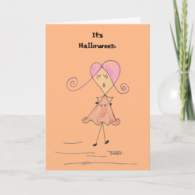 Halloween. Jag får det hela tiden. Kort (Framsida)