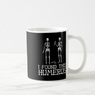 Halloween jag hittade Humous Skeleton Humous Kaffemugg
