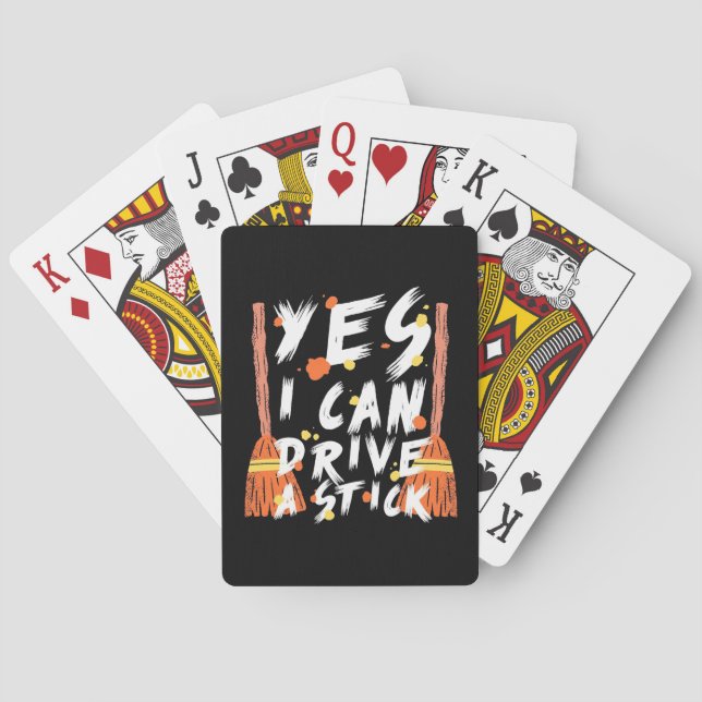 Halloween jag kan köra en sticka casinokort (Baksidan)