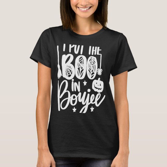 Halloween, jag la boon i Boujee Pumpkin Ghost Sp T Shirt (Framsida)