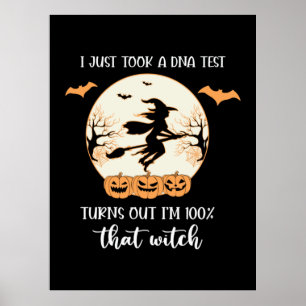 Halloween, jag tog ett DNA-test på födelsedagen Poster