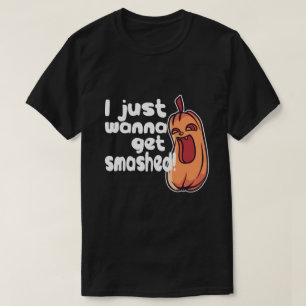 Halloween jag vill få ett utfall av Pumpkin Humor T Shirt