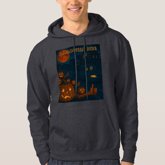 Halloween-jakt på pumpor hoodie (Framsida)
