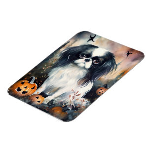 Halloween Japanskt chin med påsar Magnet