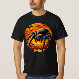 Halloween jättespindel, fladdermöss och pumpor T-s T Shirt