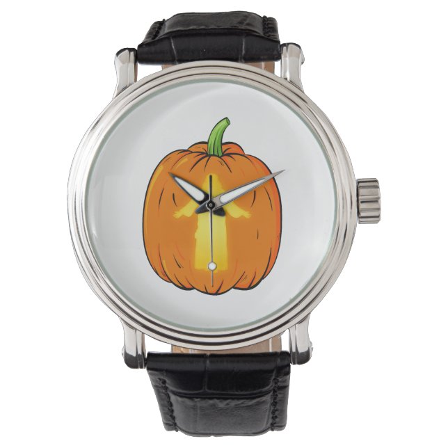 Halloween Jesus design med Jesus Pumpkin Armbandsur (Framsida)