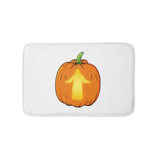 Halloween Jesus design med Jesus Pumpkin Badrumsmatta (Framsidan)