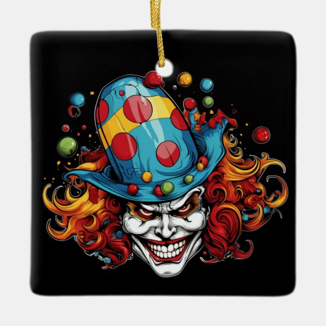 Halloween/Joker Ceramic Ornament (Framsida)