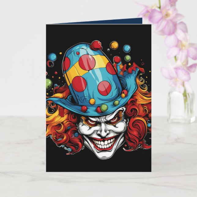 Halloween/Joker-hälsningskort Kort (Orkide)