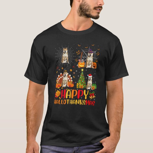 Halloween jul Cocker Spaniel Hund Hallothank T Shirt (Framsida)