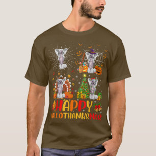 Halloween-julfinny kinesisk Crested Hund Hall T Shirt