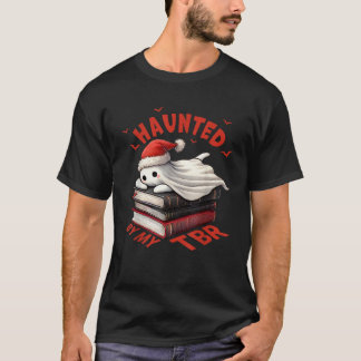 Halloween-julgranen Ghost Bok Reading Älskare Cute T Shirt