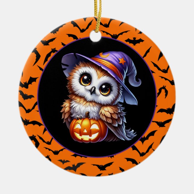 Halloween Julgransprydnad Keramik (Framsidan)
