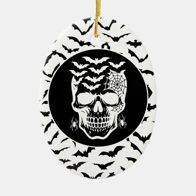 Halloween Julgransprydnad Keramik (Framsidan)