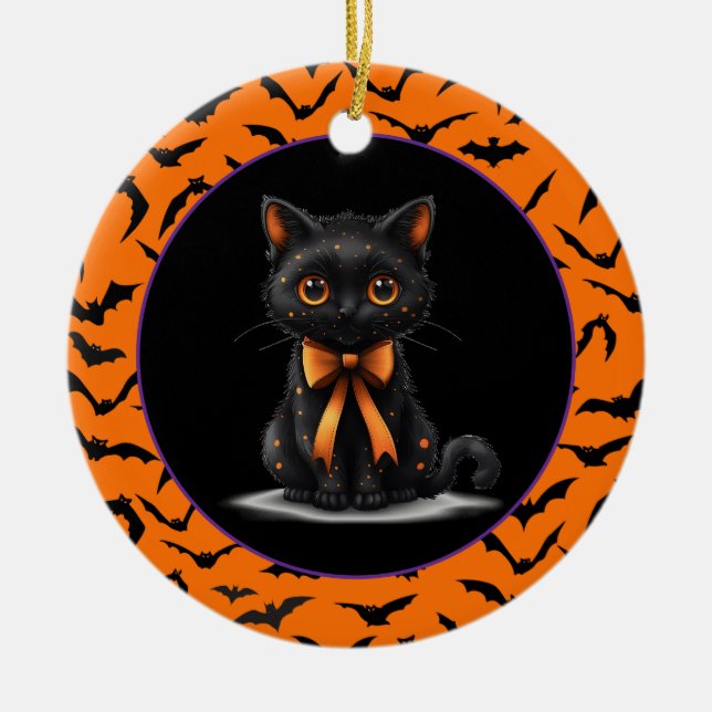 Halloween Julgransprydnad Keramik (Framsidan)