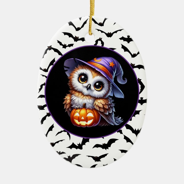 Halloween Julgransprydnad Keramik (Framsidan)