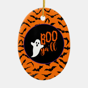 Halloween  julgransprydnad keramik