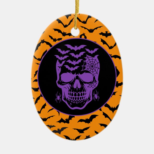 Halloween Julgransprydnad Keramik (Framsidan)