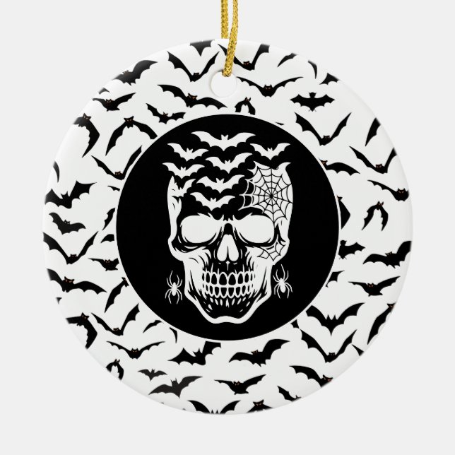 Halloween Julgransprydnad Keramik (Framsidan)