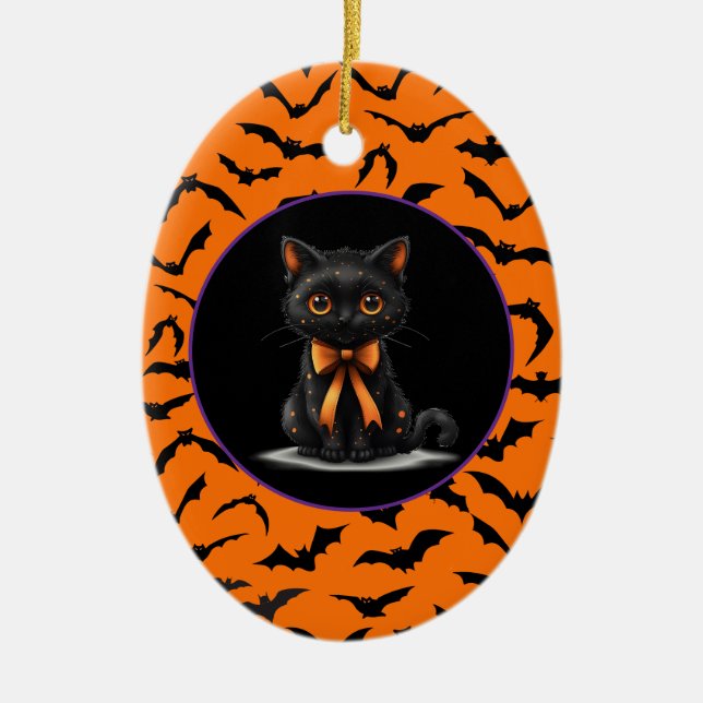 Halloween Julgransprydnad Keramik (Framsidan)