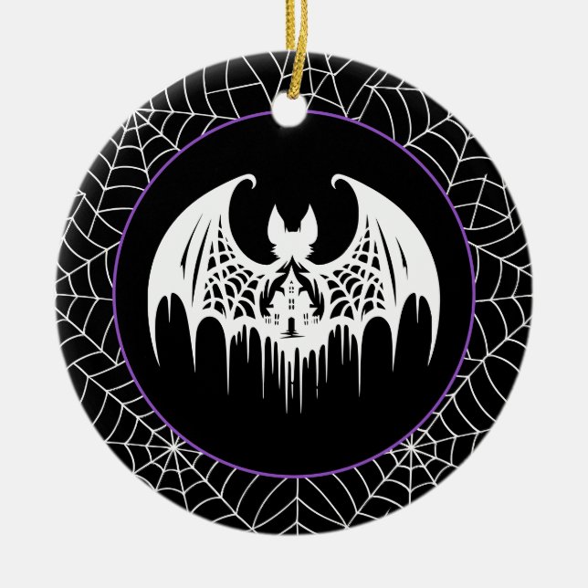 Halloween Julgransprydnad Keramik (Framsidan)