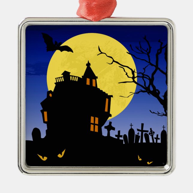 Halloween Julgransprydnad Metall (Framsidan)