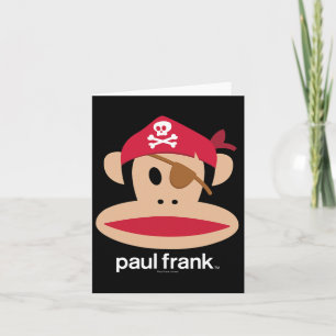 Halloween Julius Pirat Monkey Logotyp Kort