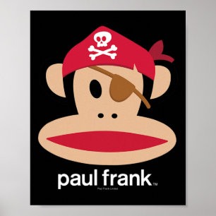Halloween Julius Pirat Monkey Logotyp Poster