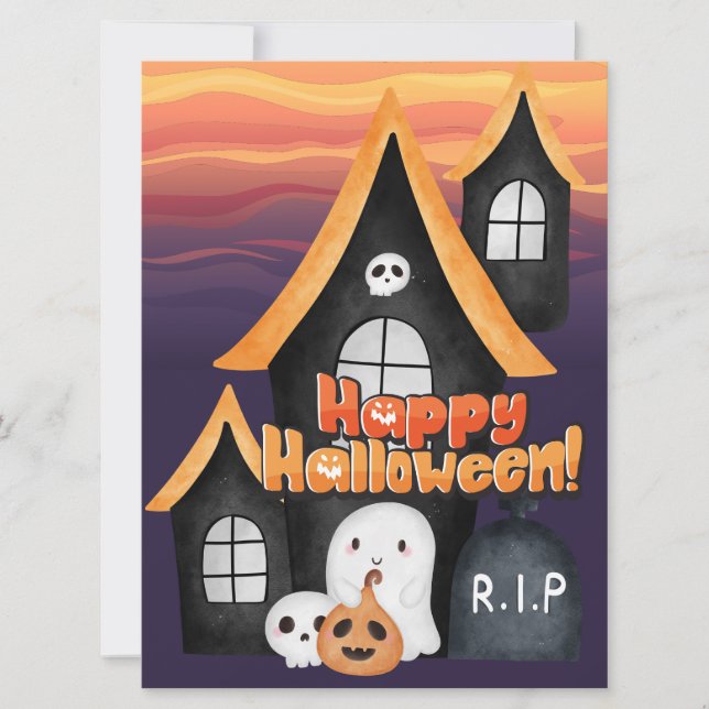 HALLOWEEN JULKORT (Framsida)