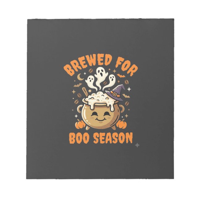 Halloween Kaffe Boo Säsong Anteckningsblock (Framsida)