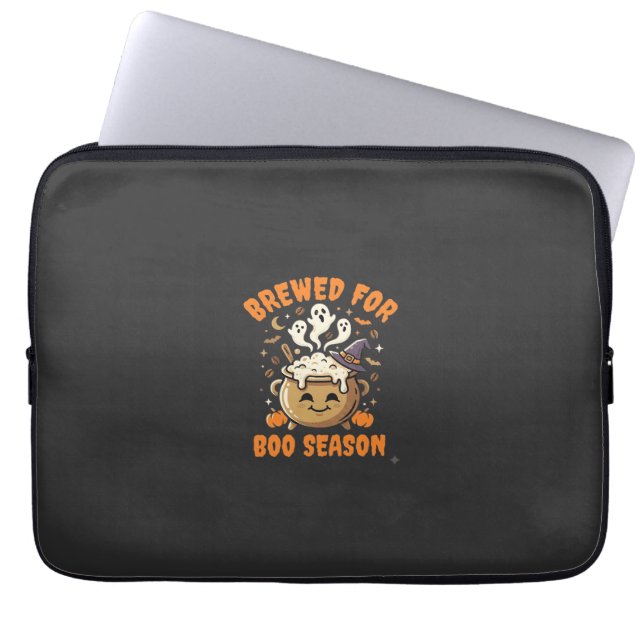 Halloween Kaffe Boo Säsong Laptop Fodral (Framsidan)