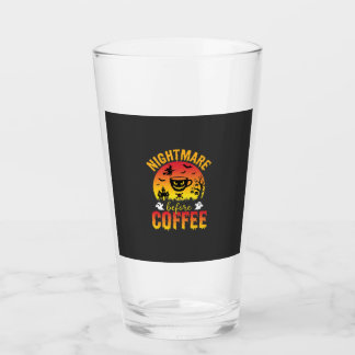 Halloween Kaffe Mardröm Före Kaffe Kuslig Ve Glaskopp