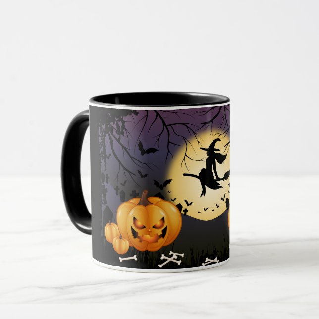 Halloween kaffe mugg (Framsida vänster)