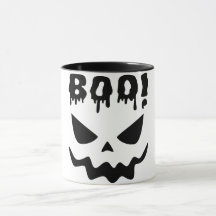 Halloween Kaffe Mugg med Spökansikte Boo