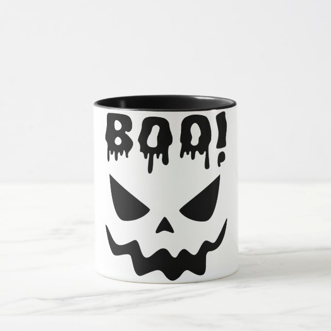 Halloween Kaffe Mugg med Spökansikte Boo (Center)