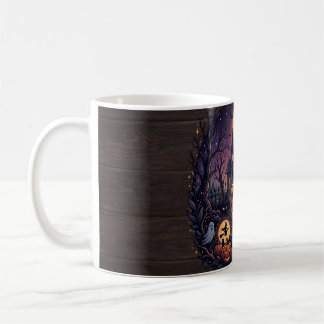Halloween-kaffemugg med spökslott kaffemugg