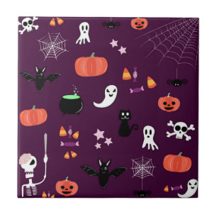 Halloween Kakelplatta