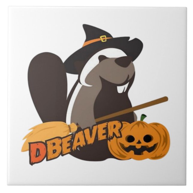 Halloween  kakelplatta (Framsidan)