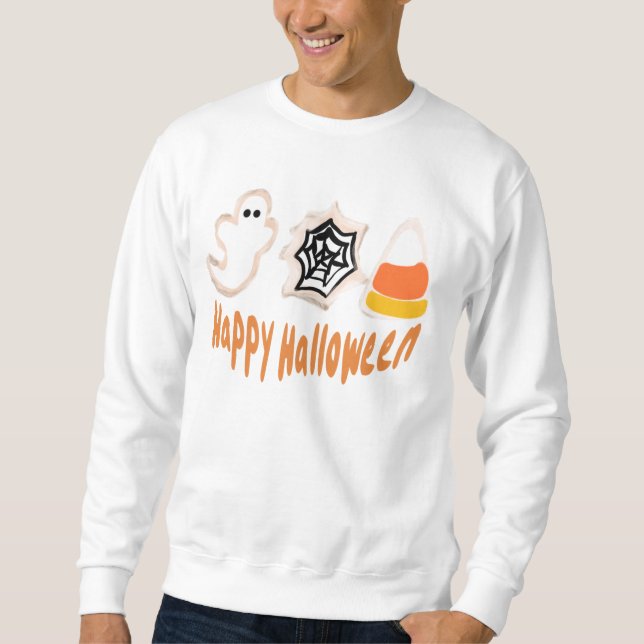 Halloween-kakor Bagare Bakning Lång Ärmad Tröja (Framsida)
