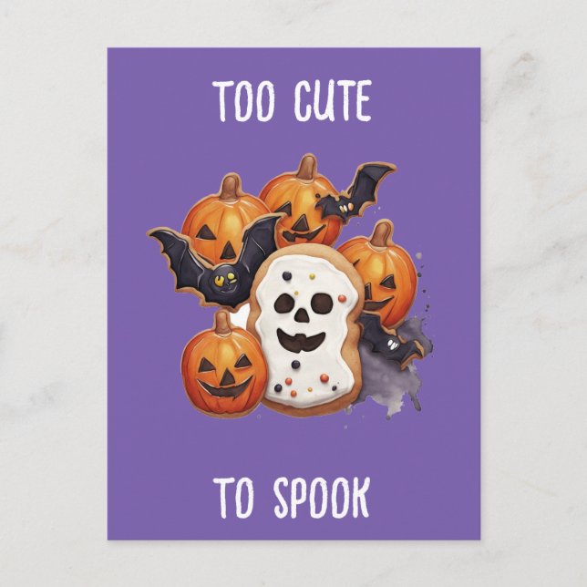 Halloween-kakor för söta att skrämma helg vykort (Framsida)