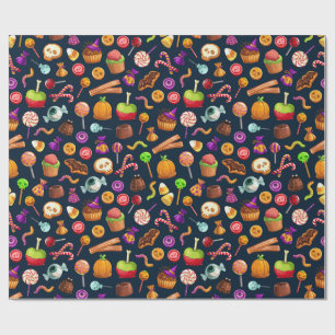 Halloween-kakor & godis presentpapper
