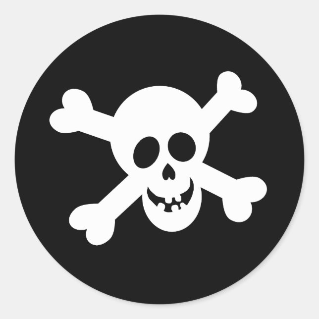 Halloween-kallelsestickers Runt Klistermärke (Framsida)