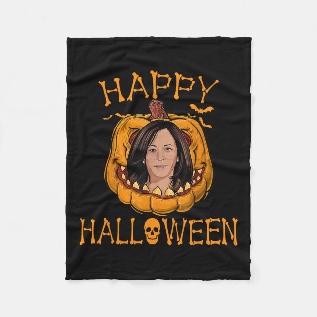 Halloween Kamala Harris Funny jul 2023 Pumpk Fleecefilt (Framsidan)