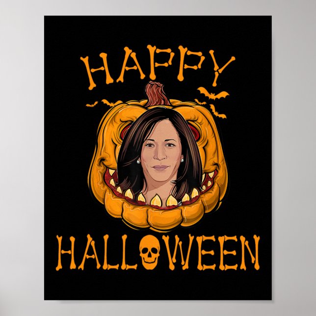 Halloween Kamala Harris Funny jul 2023 Pumpk Poster (Framsidan)