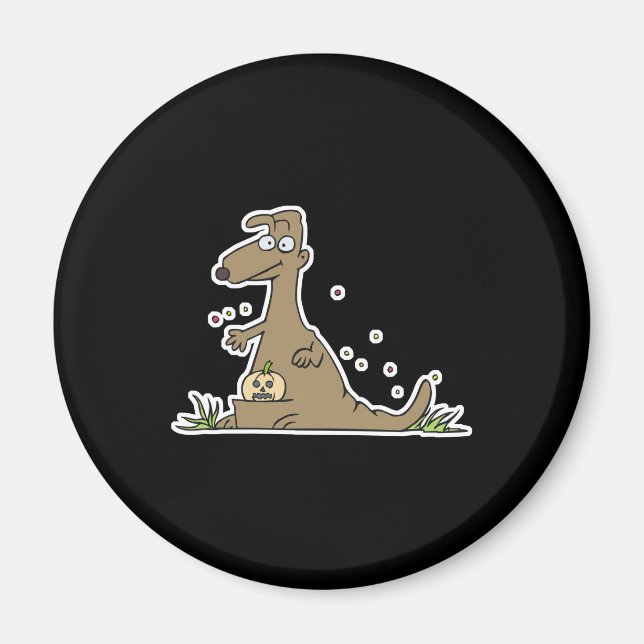 halloween känguru magnet (Framsidan)