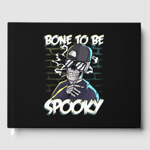Halloween Kärlek-benet som ska talas Skeleton Gästböcker