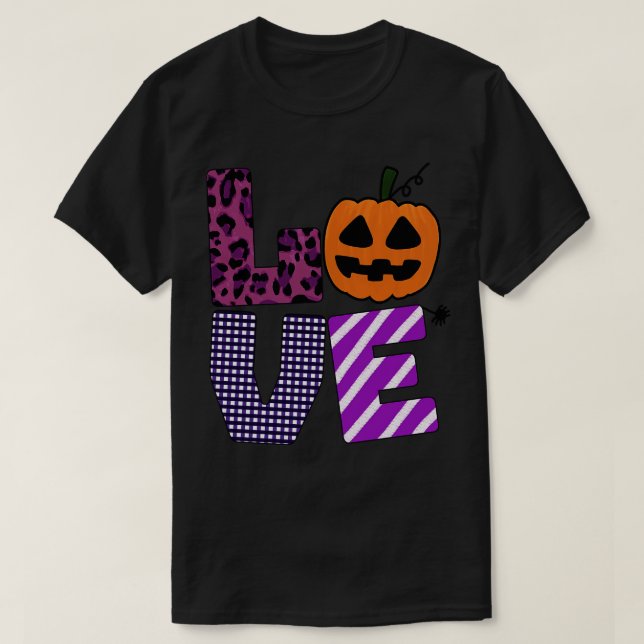 halloween kärlek t shirt (Design framsida)