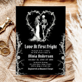 Halloween Kärlek vid första högerdelens Möhippa Inbjudningar