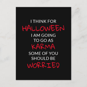 Halloween Karma Say Vykort