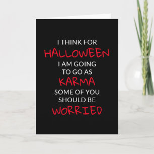 Halloween Karmaordstäv Kort
